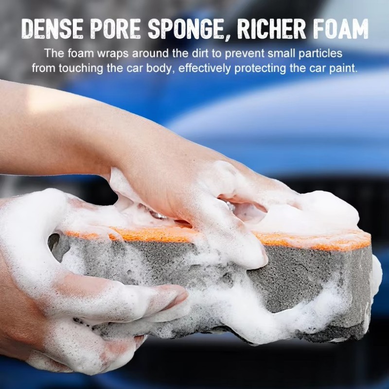 Einführung in gelbe Autoschwamm vom Master Clean
