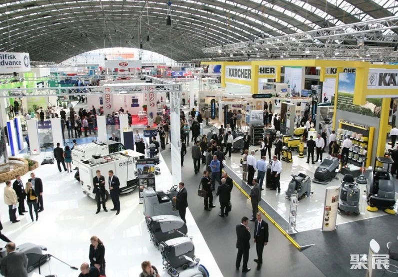 Ausstellungsbereich der Interclean - Reinigungsgeräte und Wartungsausstellung in Amsterdam, Niederlande
