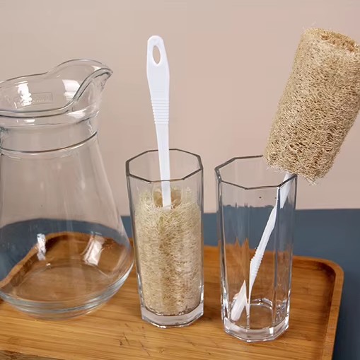 Topfbürste, Luffa-Schwamm, Küche, Baden, Duschen