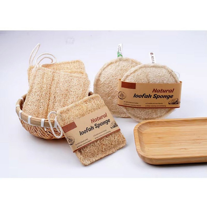 Bio-Luffa-Bürste zum Geschirrspülen und Baden