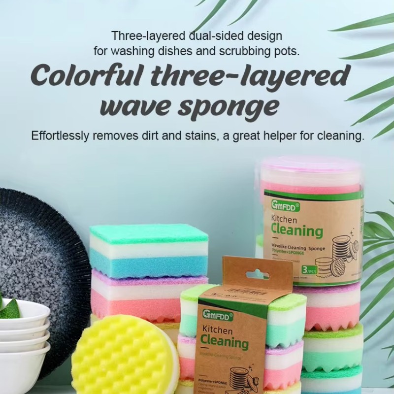 Schwamm Küche Haushalt Scrubber Geschirr Bad